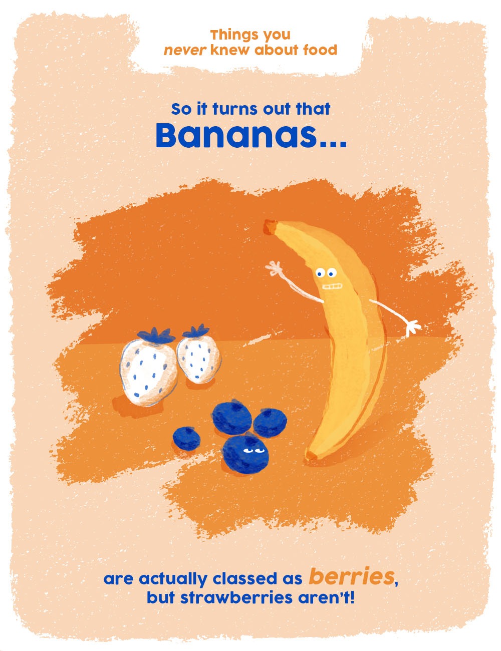things you never knew about food graphics - bananas are berries