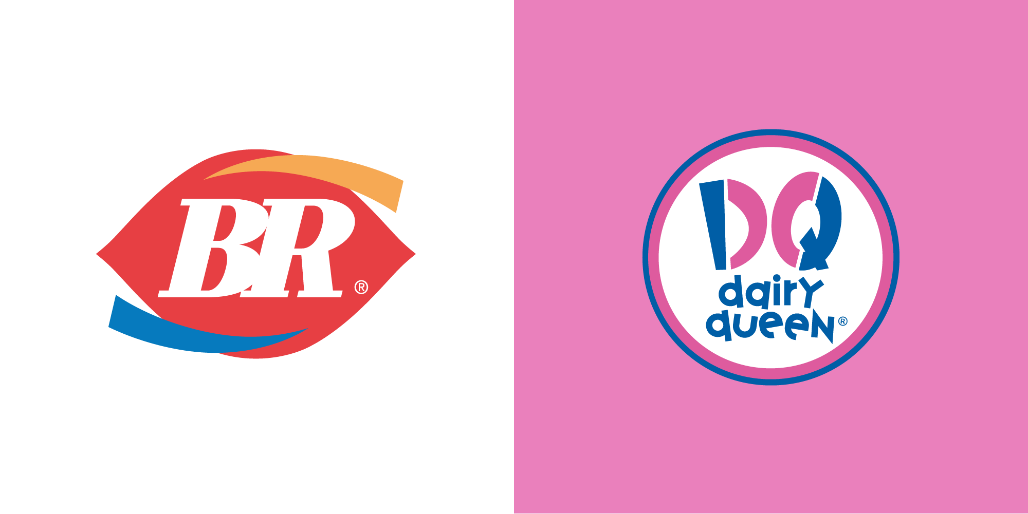 Baskin Robbins Vs Dairy Queen logo - CDA