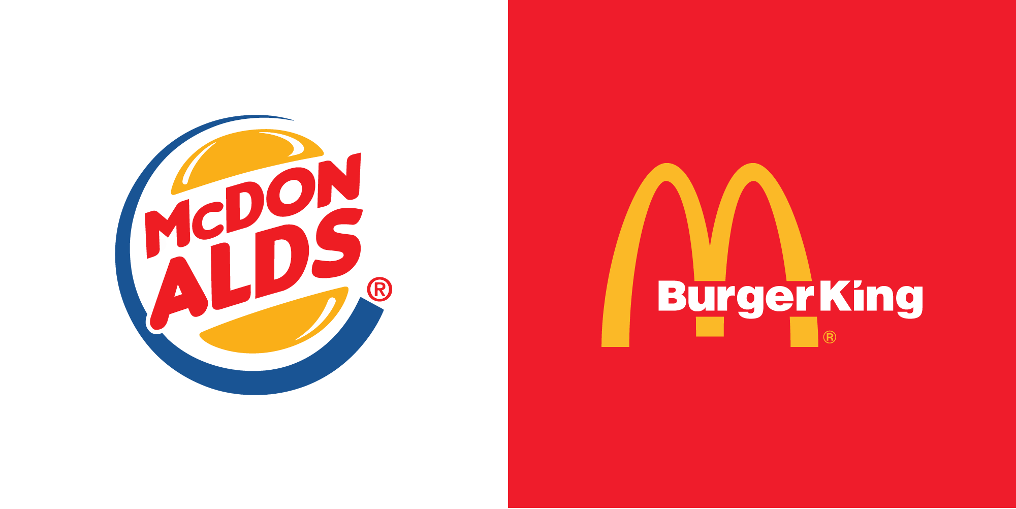 MacDonalds Vs Burger King Logo - CDA