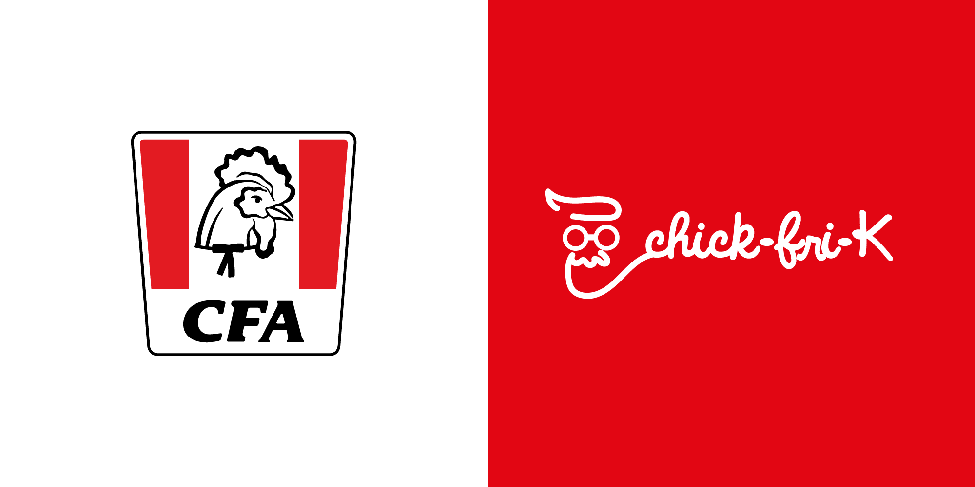 KFC Vs Chick-fil-a logo - CDA