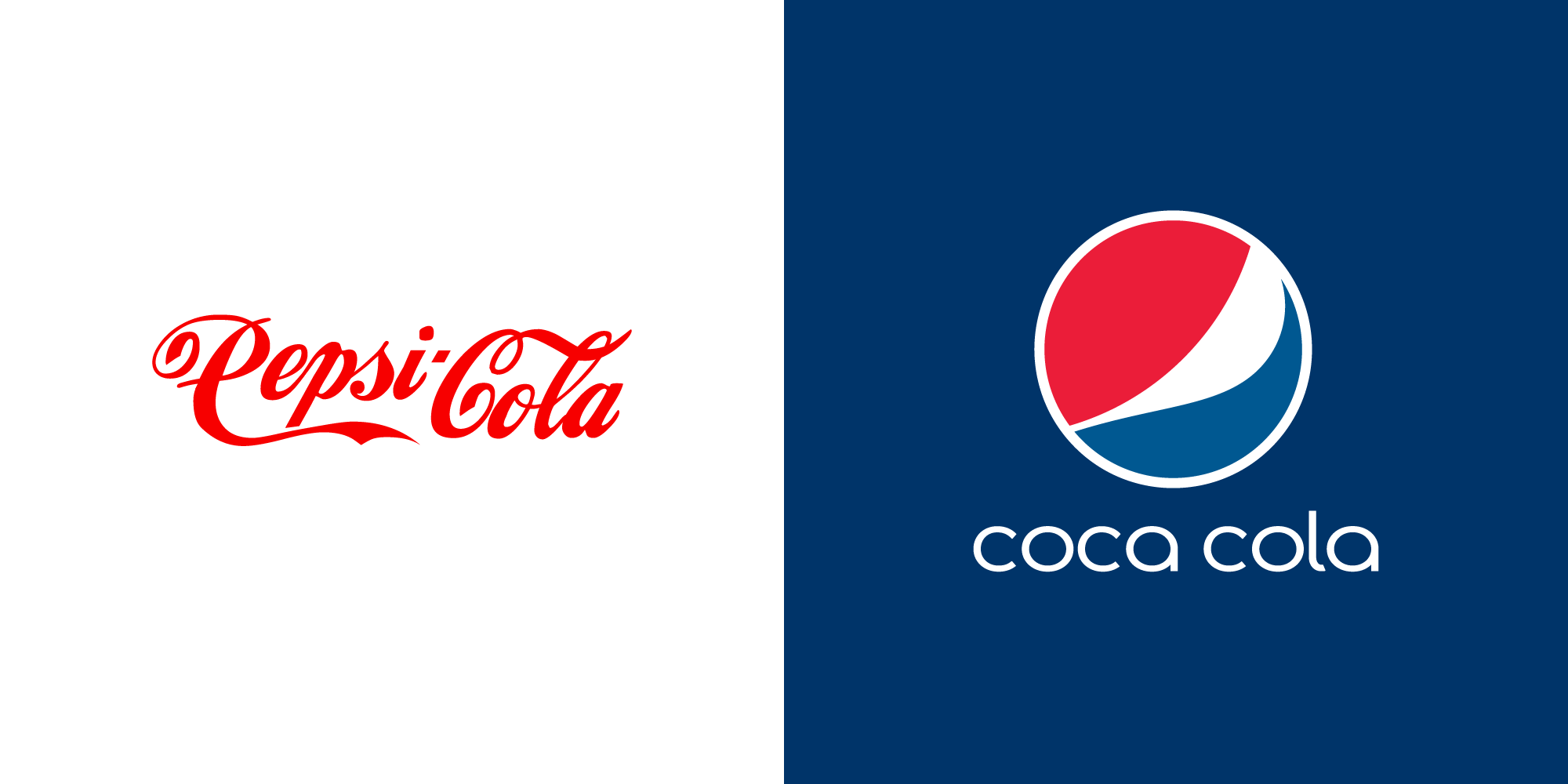 Pepsi Vs Coca Cola logo - CDA