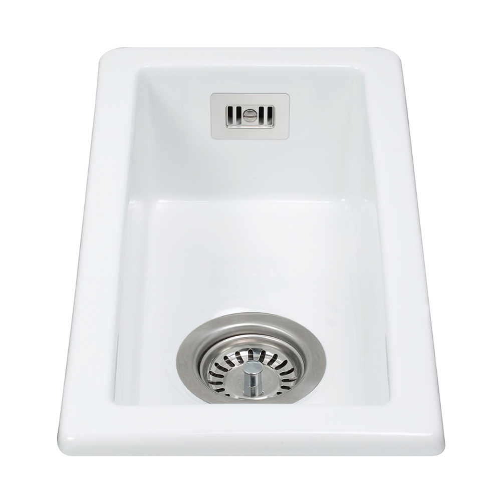 Kc41wh Ceramic Undermount Half Bowl Sink Cda Appliances